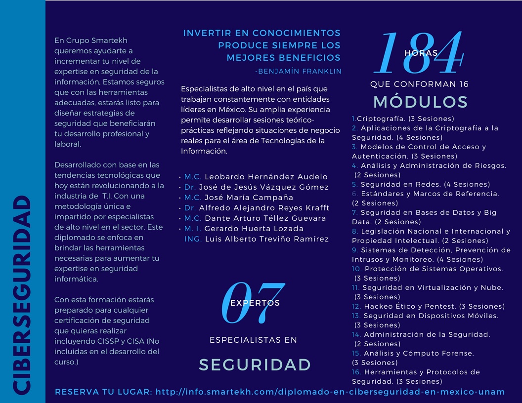 Diplomado de Ciberseguridad con la UNAM y Grupo Smartekh (1)