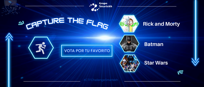 ¡Sé parte del nuevo #CTFchallengeSmartekh desde el inicio elige la temática!